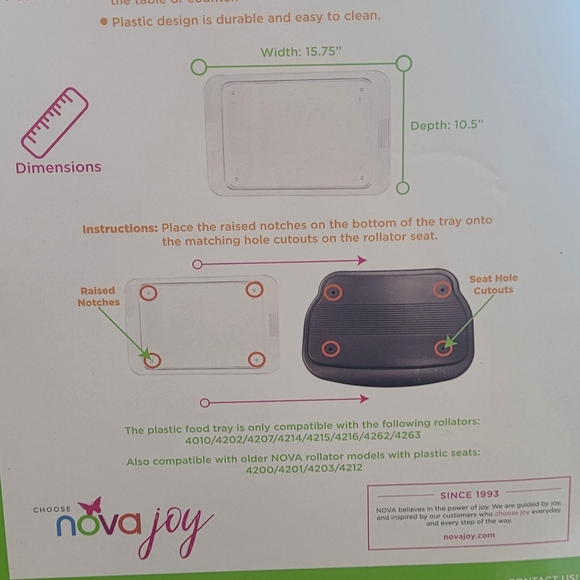Tray for mobility walker - Picture 3 of 3